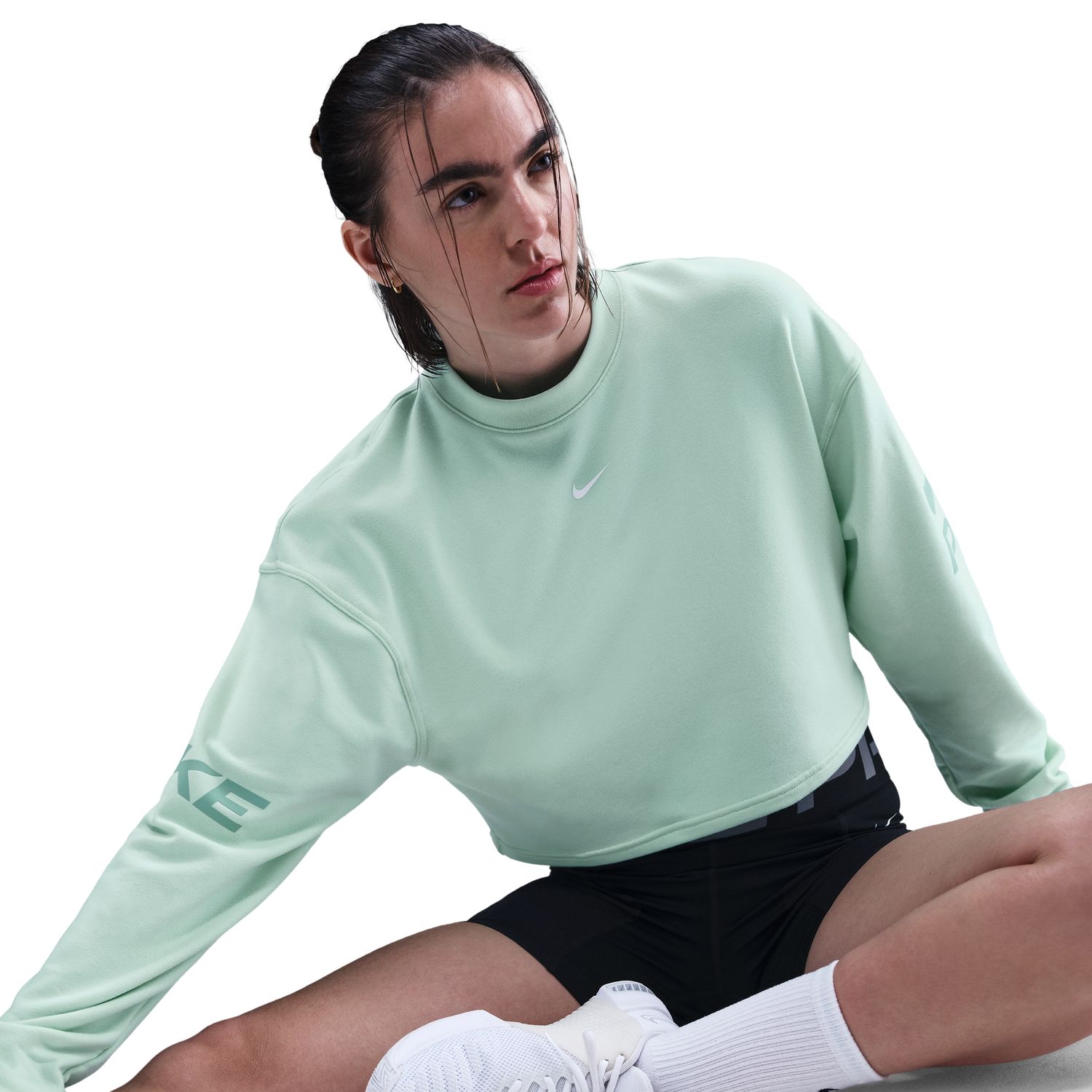 Sweatshirt de mulher Pro Nike Verde-4