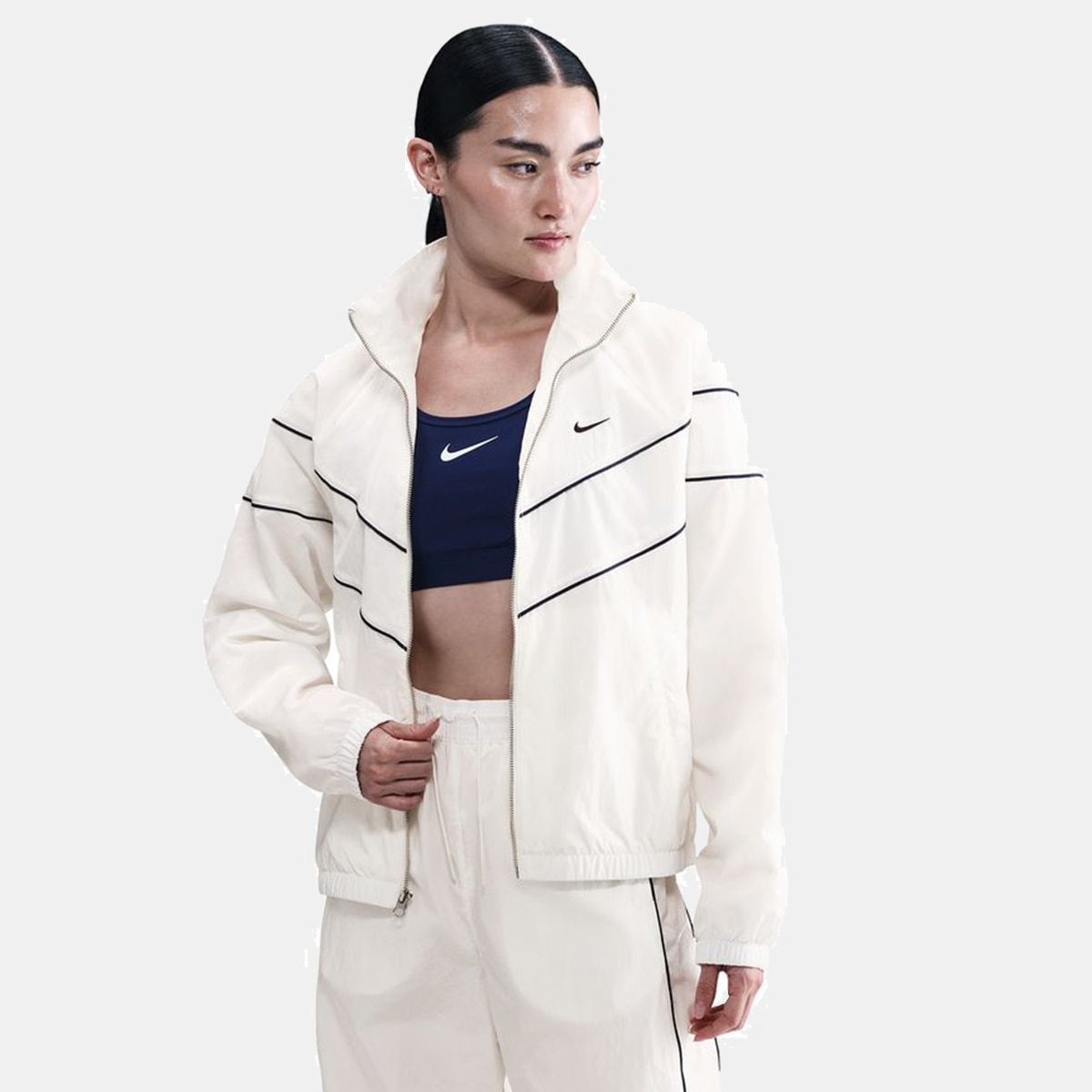 Sweatshirt de Mulher Windrunner Branco-1