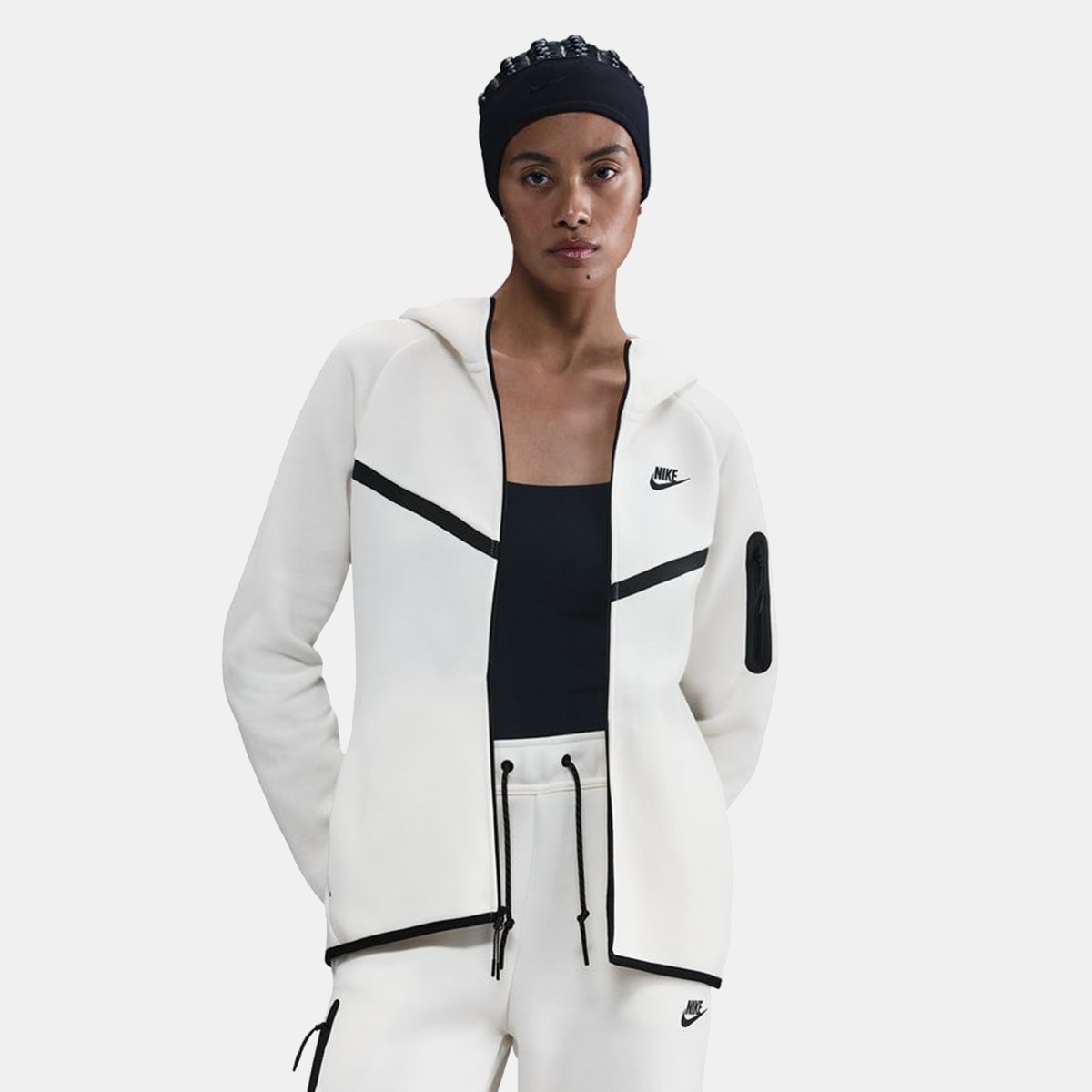 Sweatshirt Sportswear Tech Fleece Windrunner Branco-1