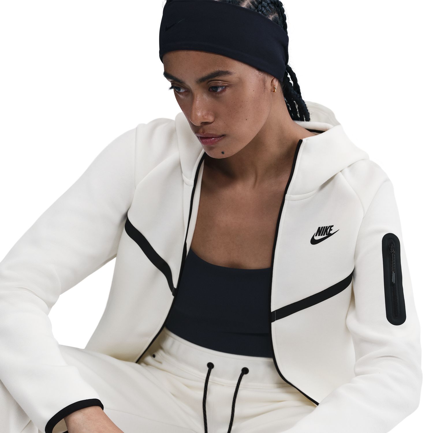 Sweatshirt Sportswear Tech Fleece Windrunner Branco-4