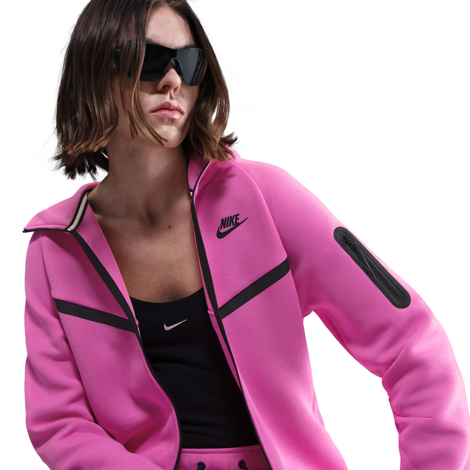 Sweatshirt Sportswear Tech Fleece Windrunner Rosa-4