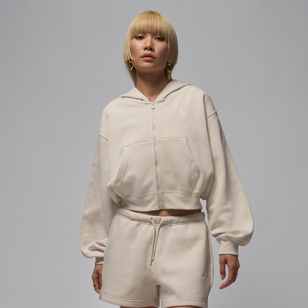 Sweatshirt de Mulher Brooklyn Fleece Branco-1