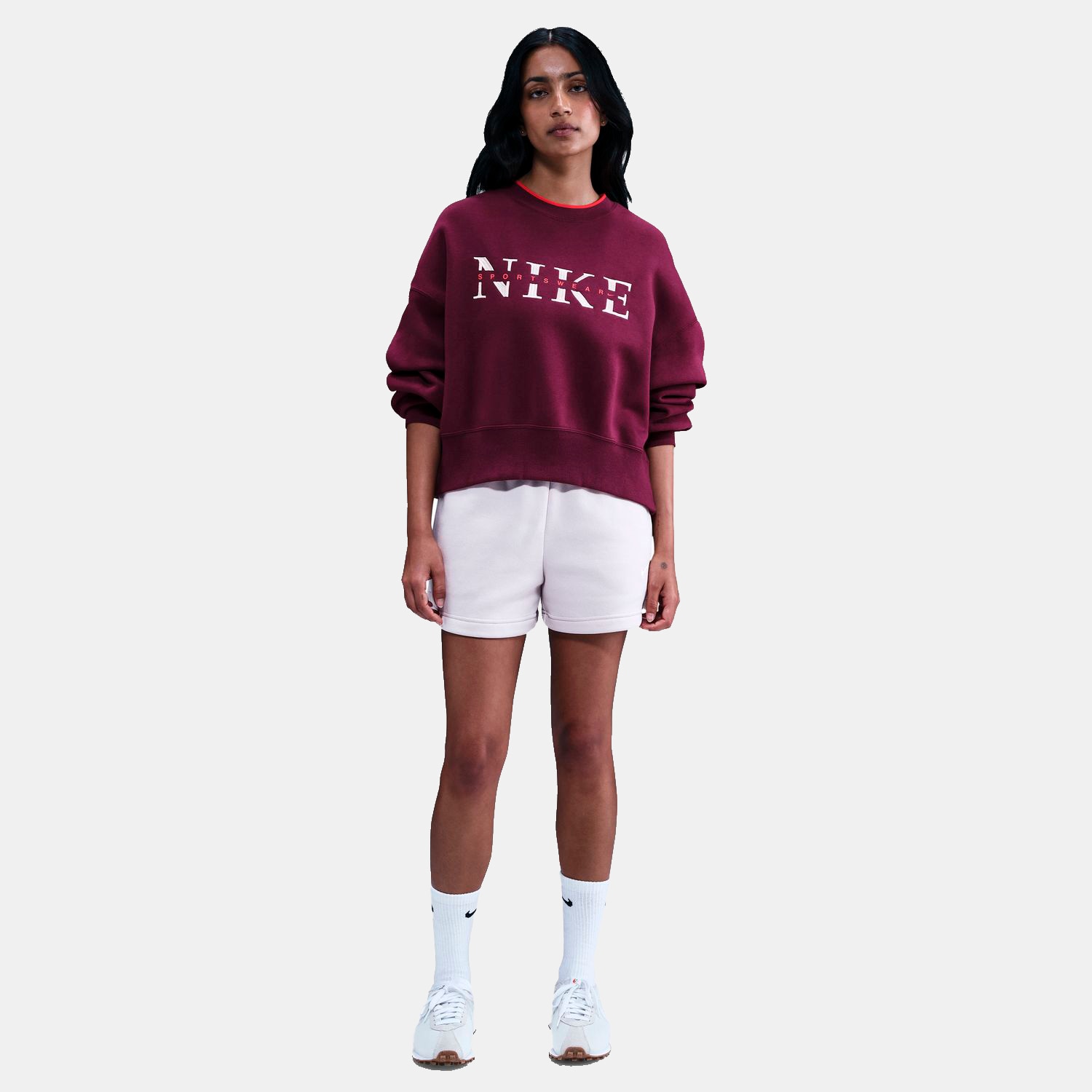 Sweatshirt de Mulher Sportswear Phoenix Fleece Bordeaux-1