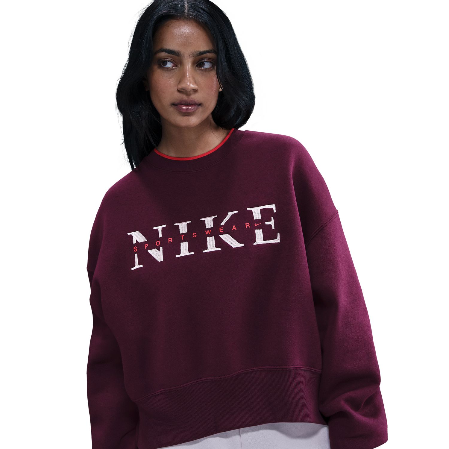 Sweatshirt de Mulher Sportswear Phoenix Fleece Bordeaux-3