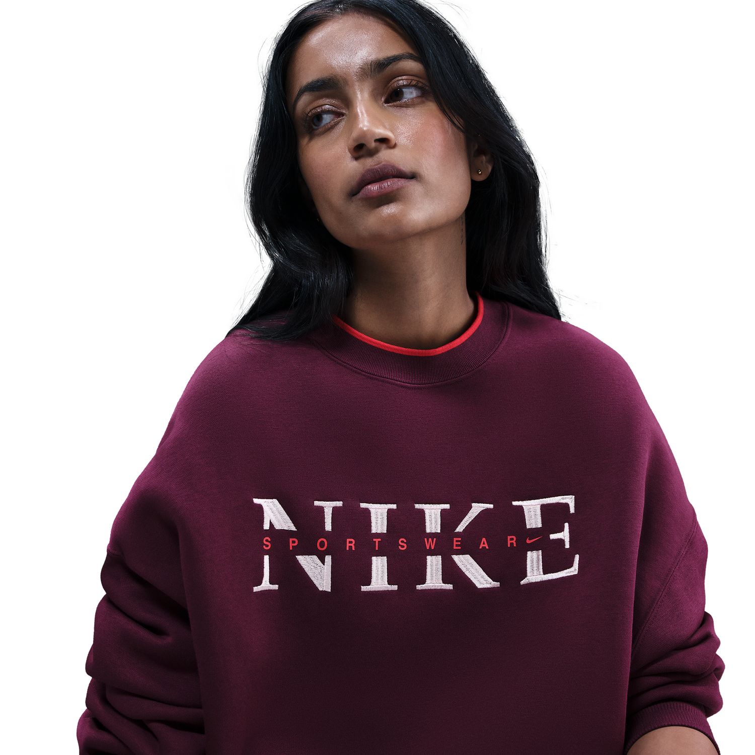 Sweatshirt de Mulher Sportswear Phoenix Fleece Bordeaux-5