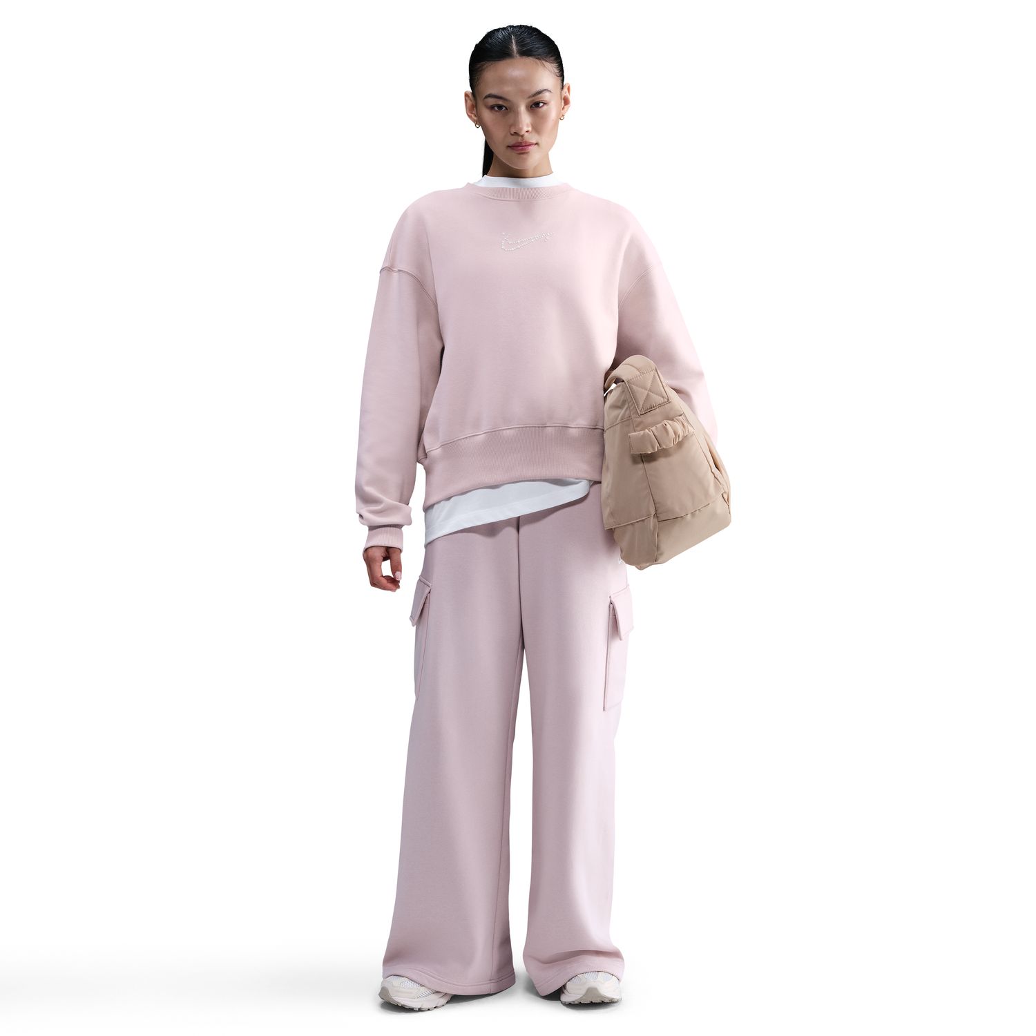 Sweatshirt de Mulher Phoenix Fleece Crew Rosa-3
