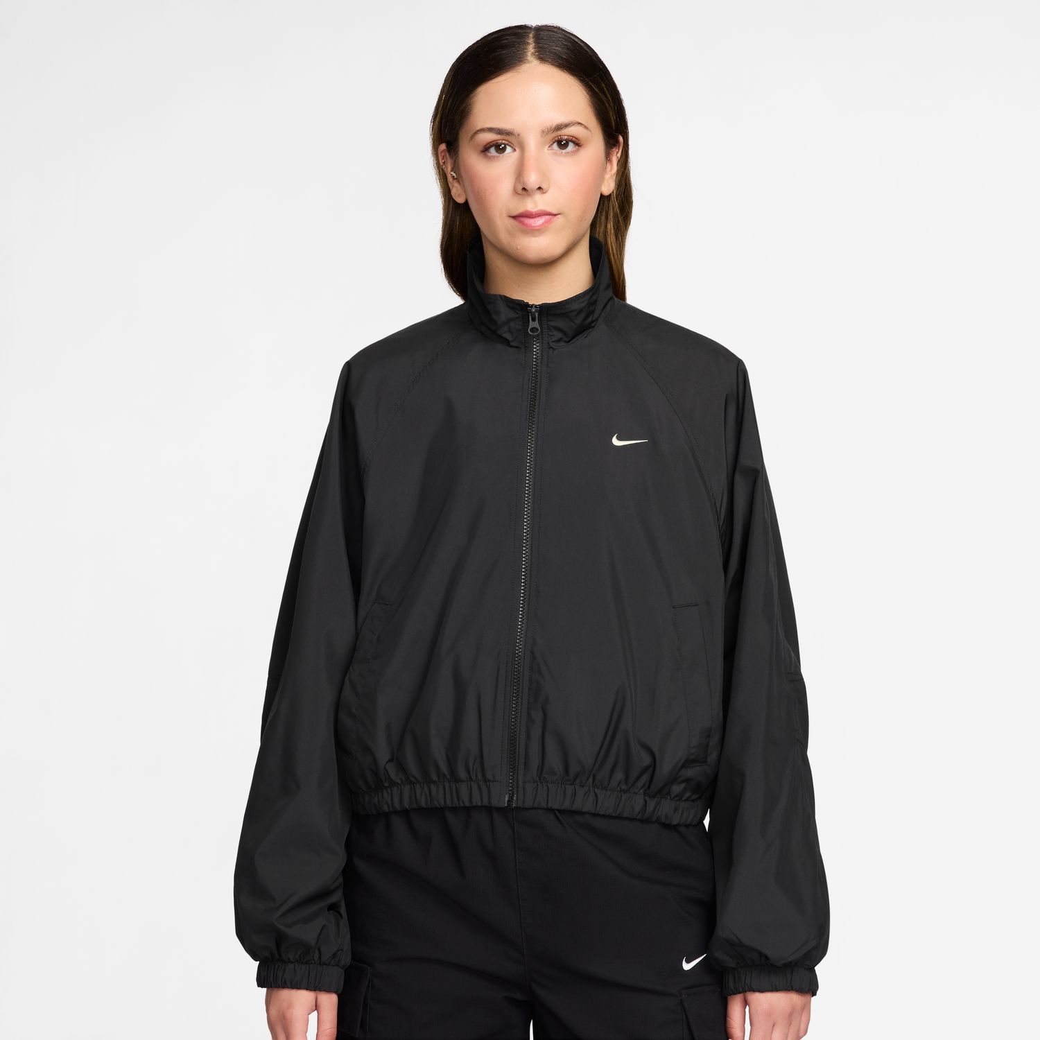 Sweatshirt de Mulher Clssc Uv Track Jkt Preto-1