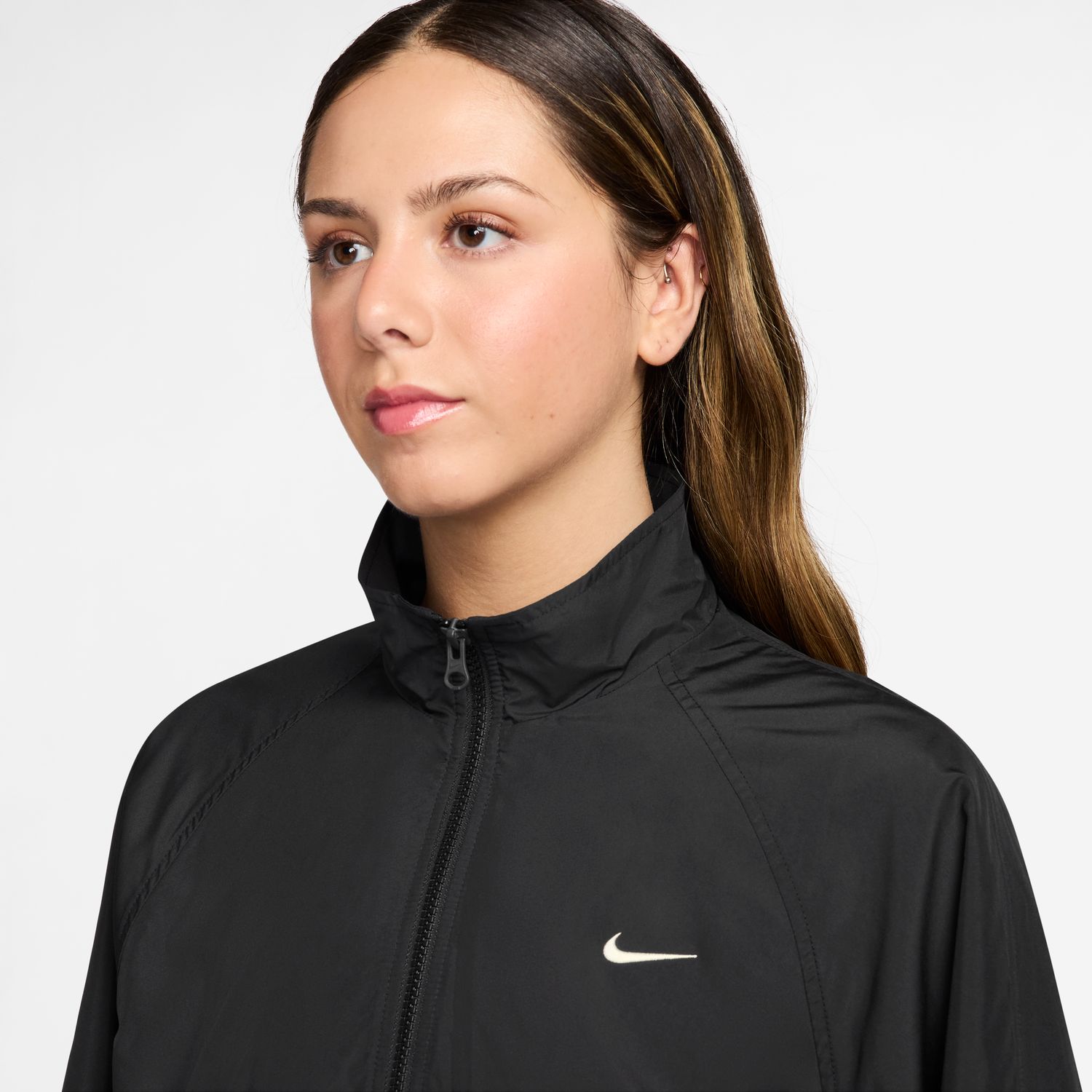 Sweatshirt de Mulher Clssc Uv Track Jkt Preto-3