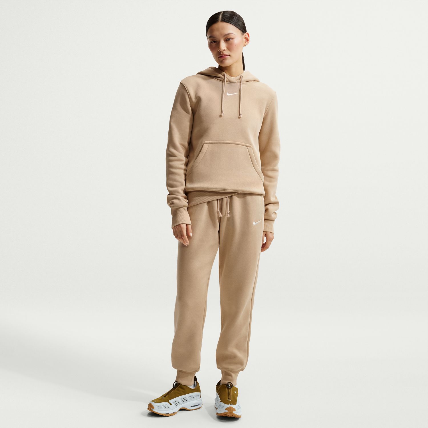 Sweatshirt de Mulher Sportswear Phoenix Fleece Castanho-3