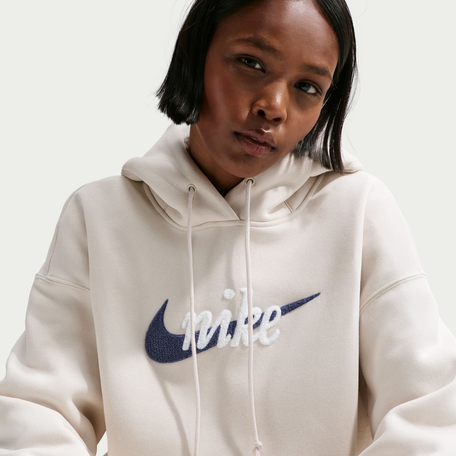 Sweatshirt de Mulher Phnx Flc Os Logo Hdy Branco-5