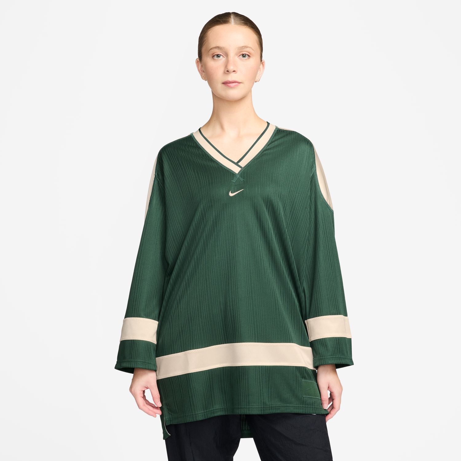 Sweatshirt de Mulher Jersey Tunic Mod Verde-1