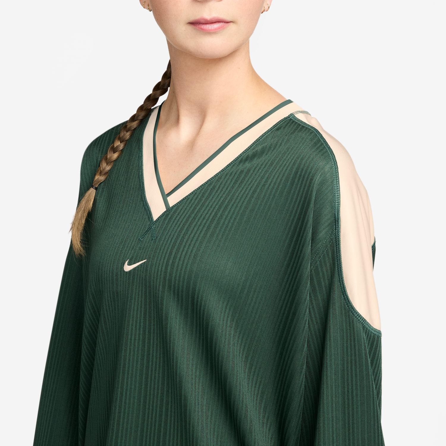 Sweatshirt de Mulher Jersey Tunic Mod Verde-4
