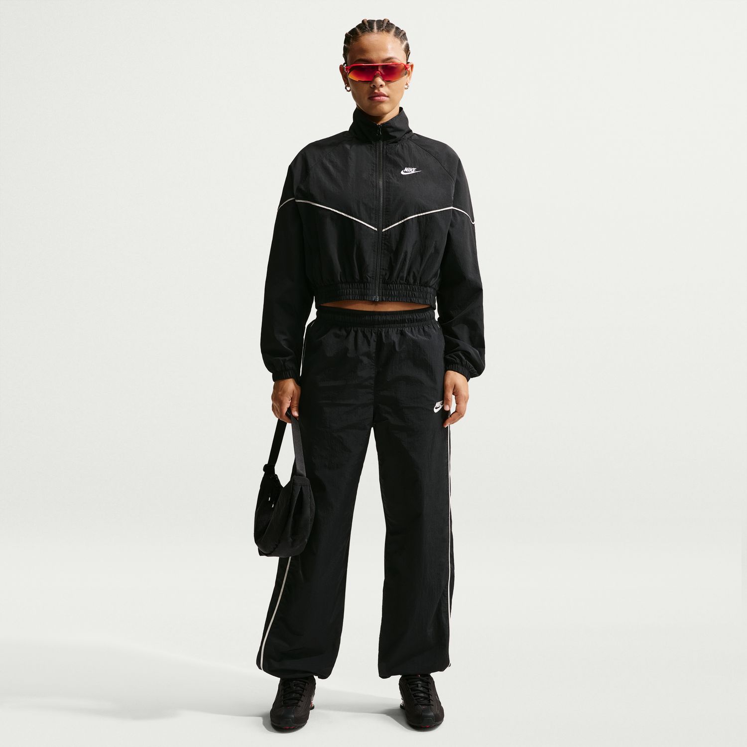 Sweatshirt de Mulher Nswr Wvn Jkt Speed Preto-3