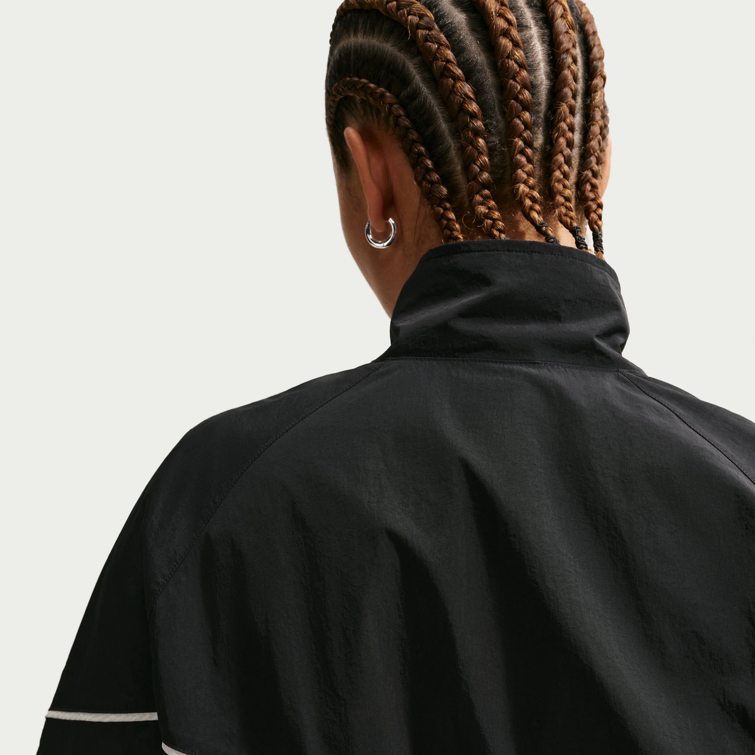 Sweatshirt de Mulher Nswr Wvn Jkt Speed Preto-4