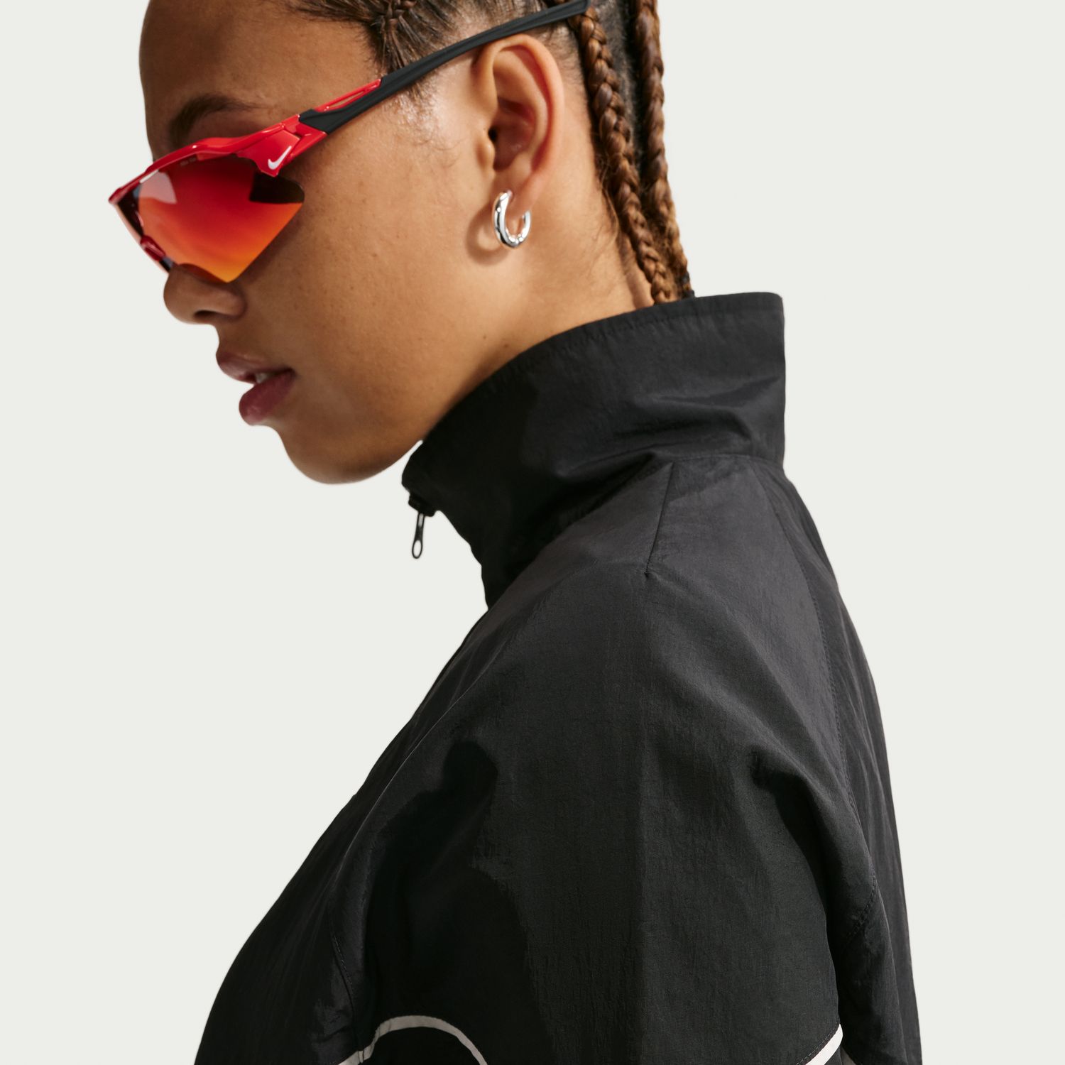 Sweatshirt de Mulher Nswr Wvn Jkt Speed Preto-5