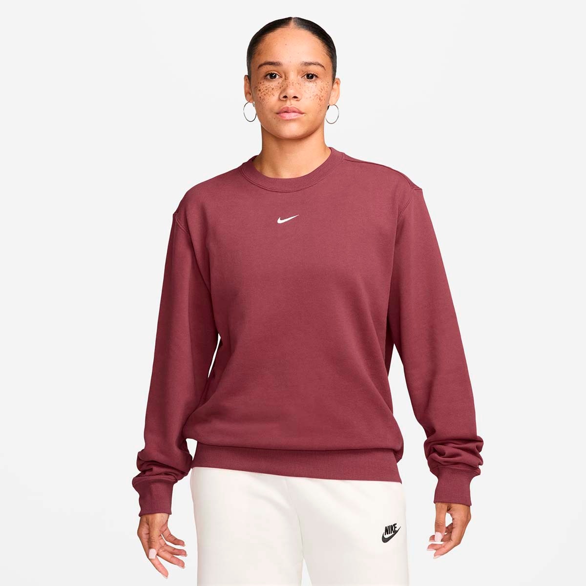Imagem 0 de Sweatshirt de Mulher W Nk Stdo Flc Lw Std Crew