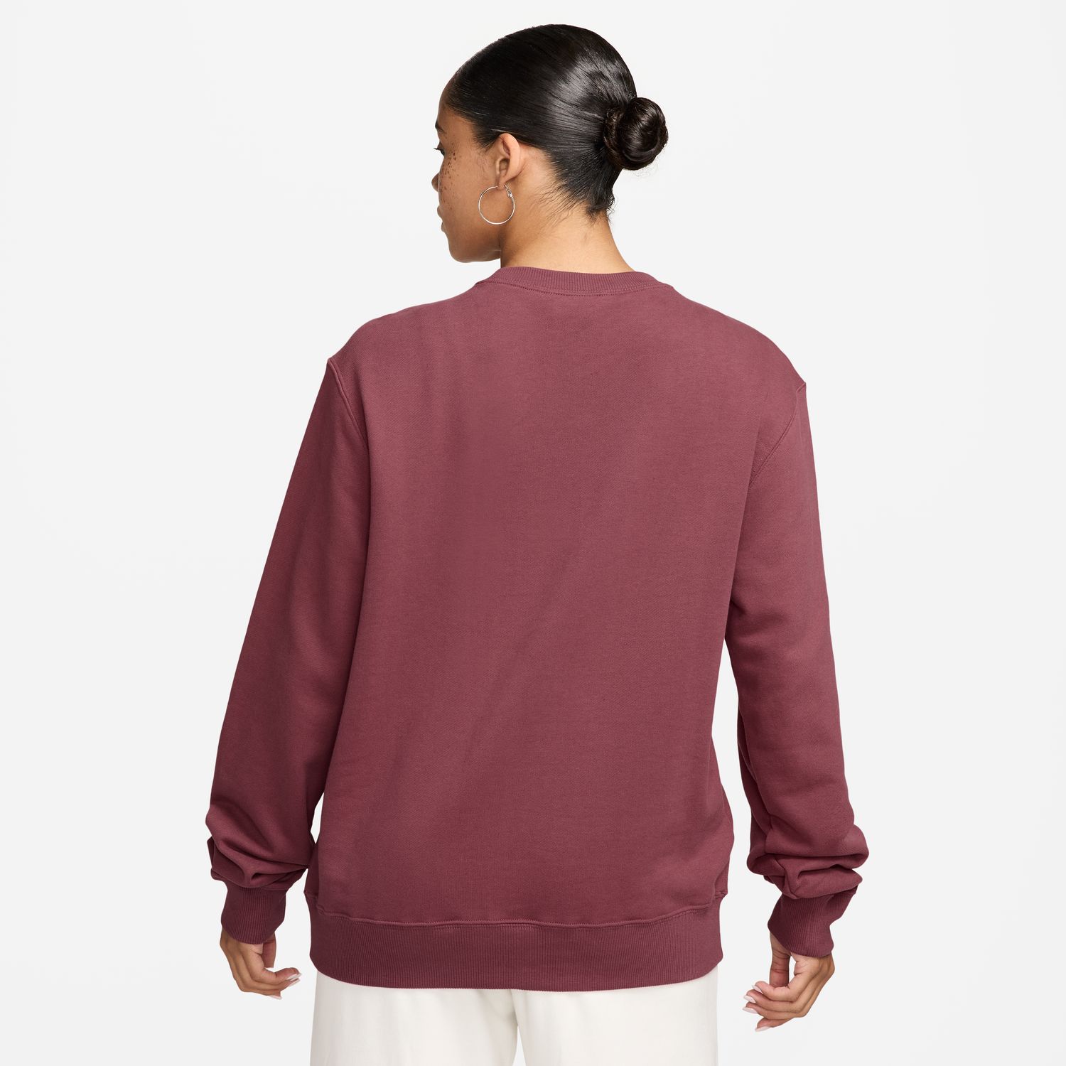 Sweatshirt de Mulher W Nk Stdo Flc Lw Std Crew Vermelho-2
