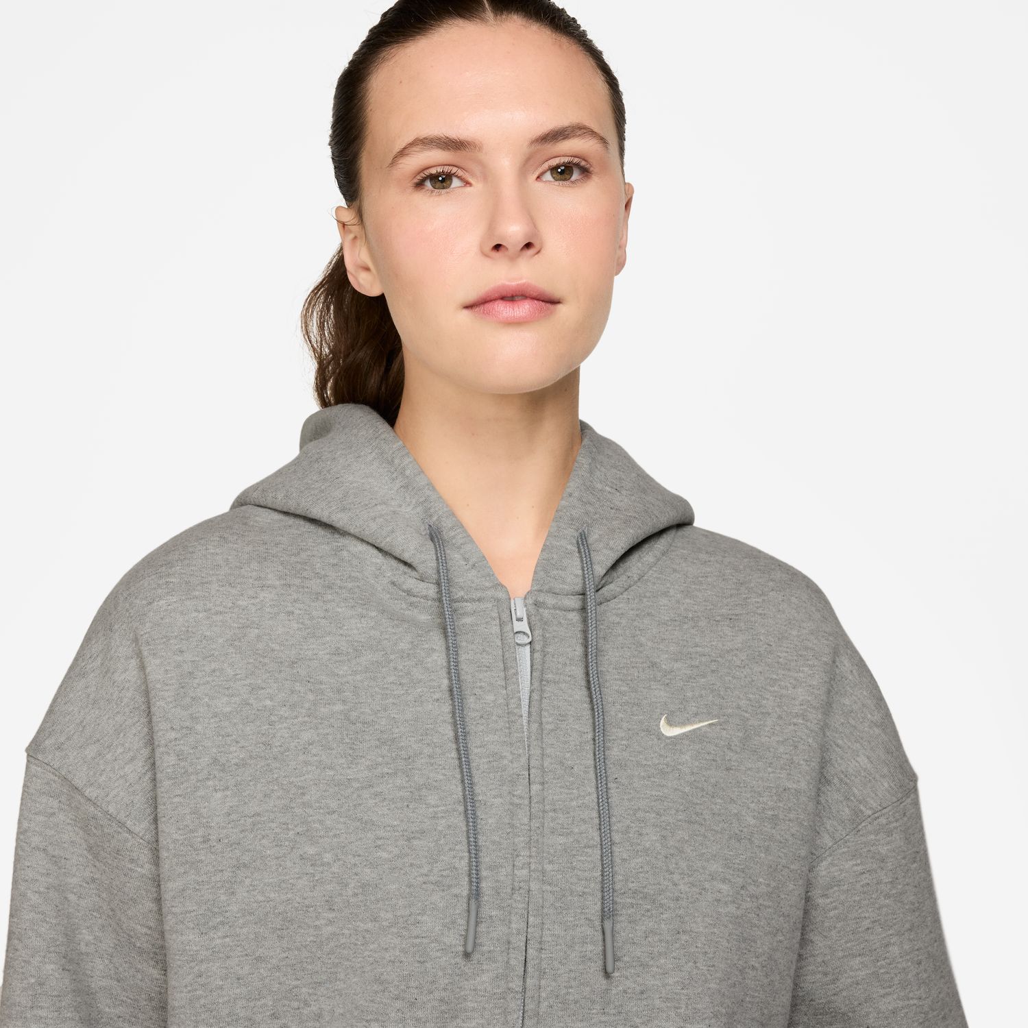 Sweatshirt de Mulher W Studio Fleece Cinzento-3