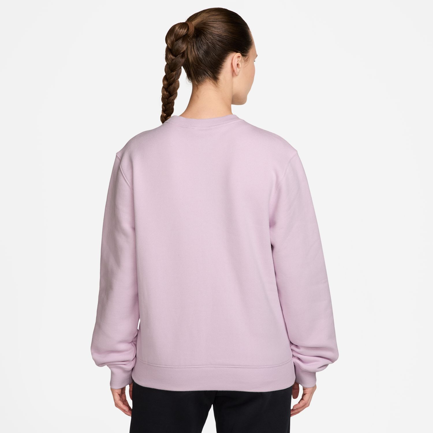 Sweatshirt de Mulher W Nk Studio Fleece Crew Roxo-2