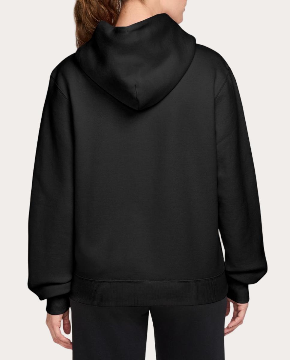 Sweatshirt Casual de Mulher Studio Fleece Women's Full-Zip Hoodie Preto-2