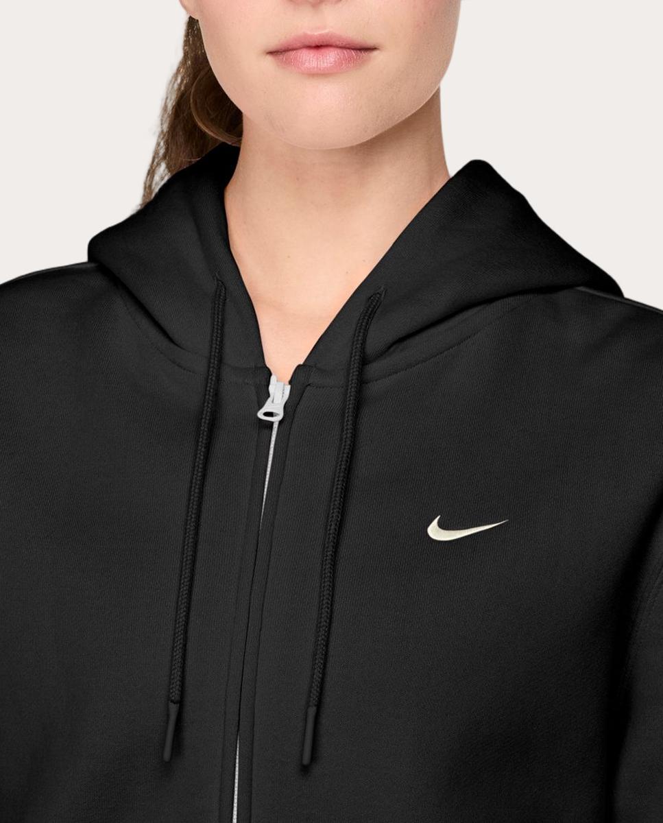 Sweatshirt Casual de Mulher Studio Fleece Women's Full-Zip Hoodie Preto-3