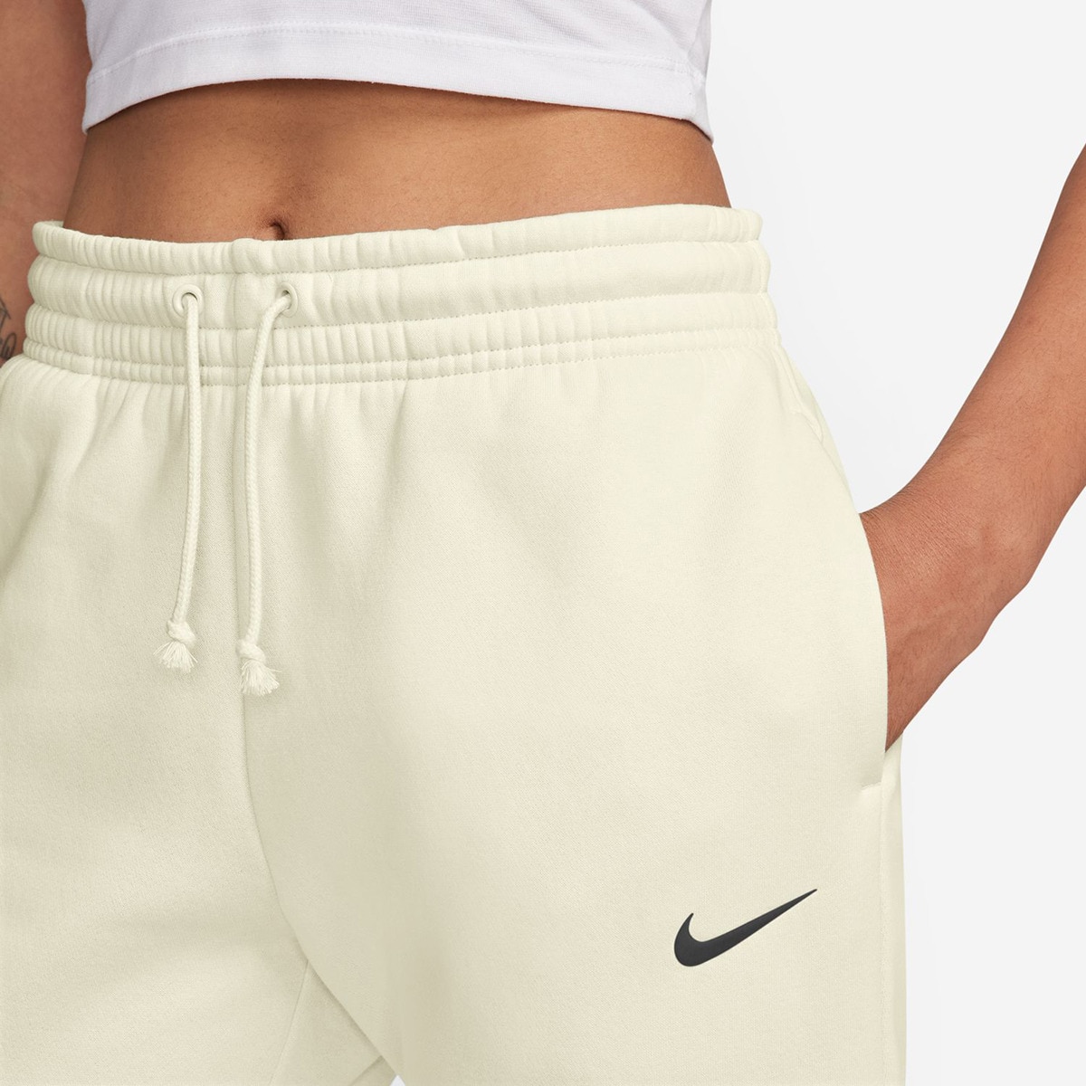 Calças de Mulher Sportswear Phoenix Fleece Branco-3