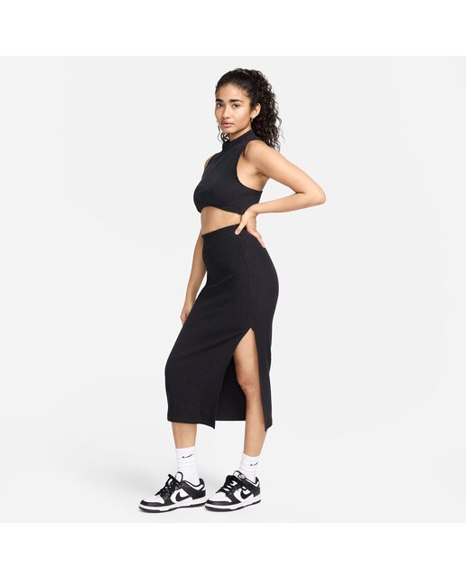 Saia de Mulher Sportswear Chill Knit Preto-3