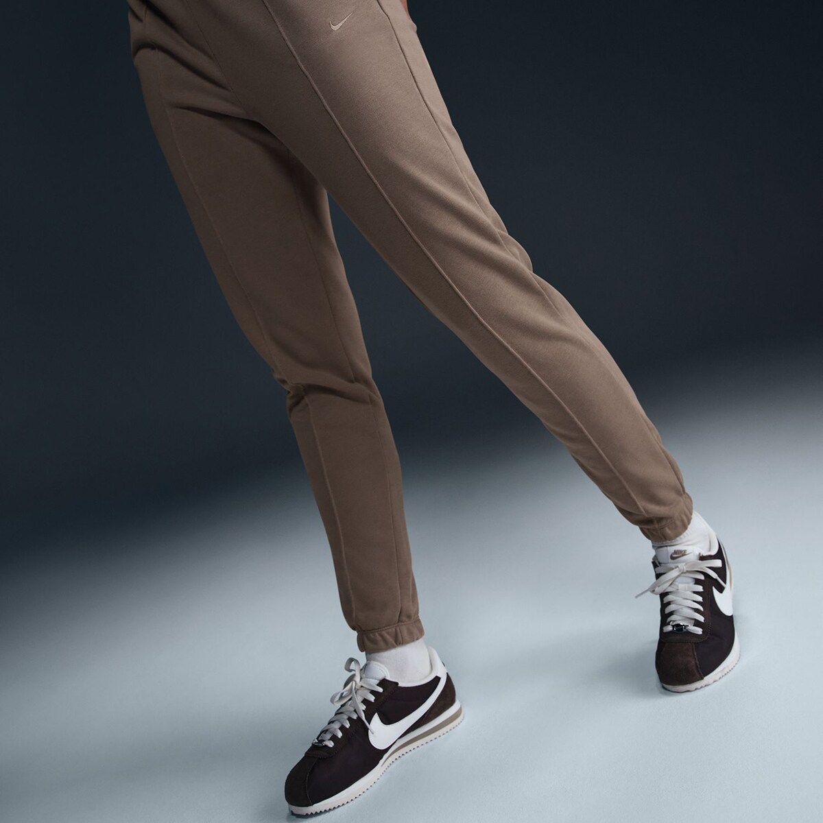 Calças de Mulher Sportswear Chill Terry Castanho-3