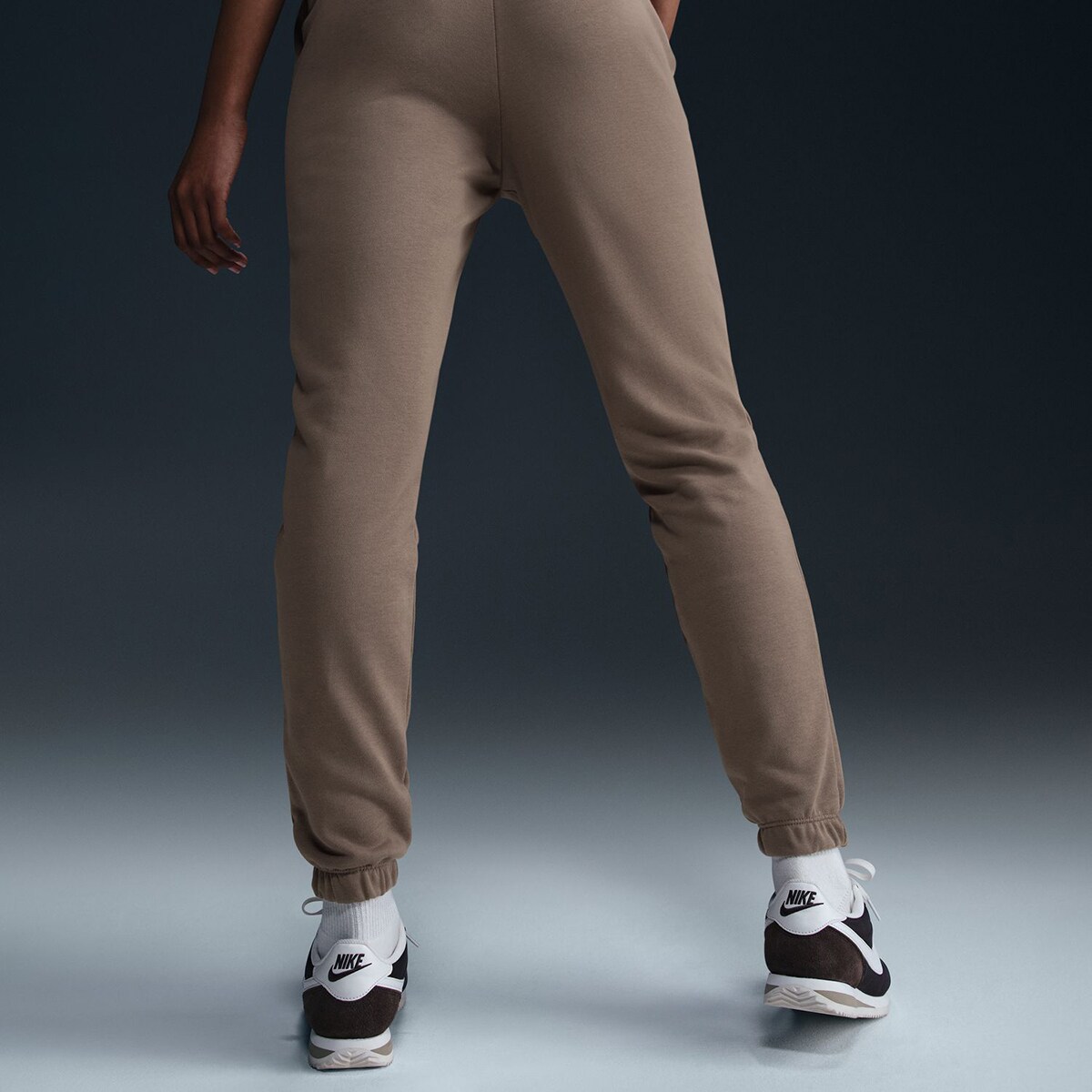 Calças de Mulher Sportswear Chill Terry Castanho-4