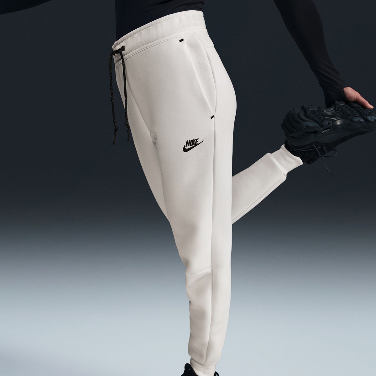 Calças de mulher Sportswear Tech Fleece Nike Branco-5