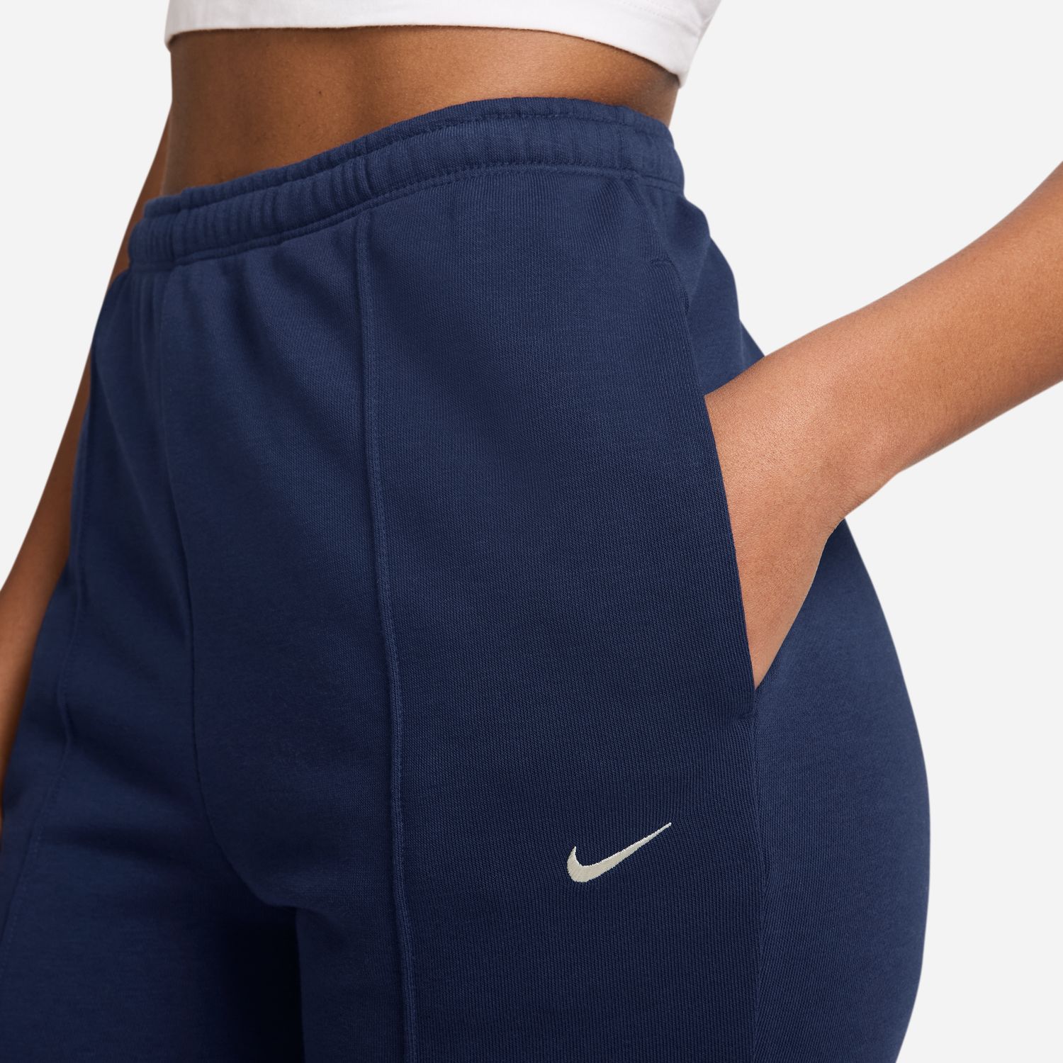 Calças de Mulher Sportswear Chill Terry Azul-marinho-3