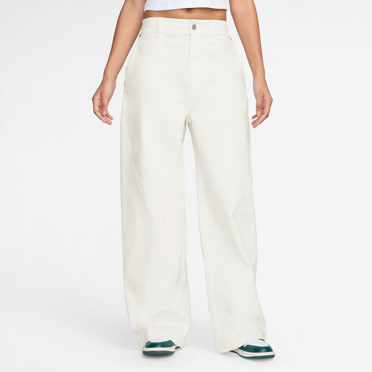 Calças de Mulher Flight Branco-1