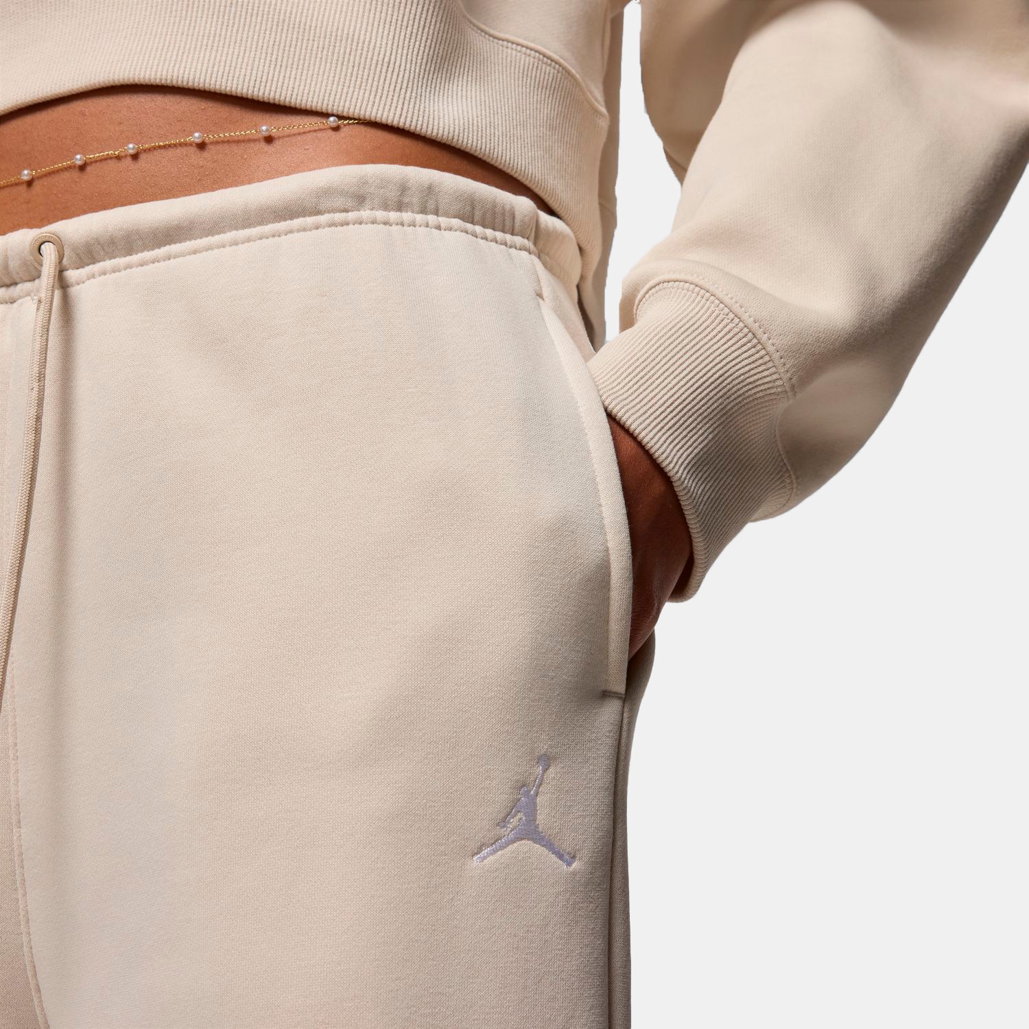 Calças de Mulher Brooklyn Fleece Branco-3