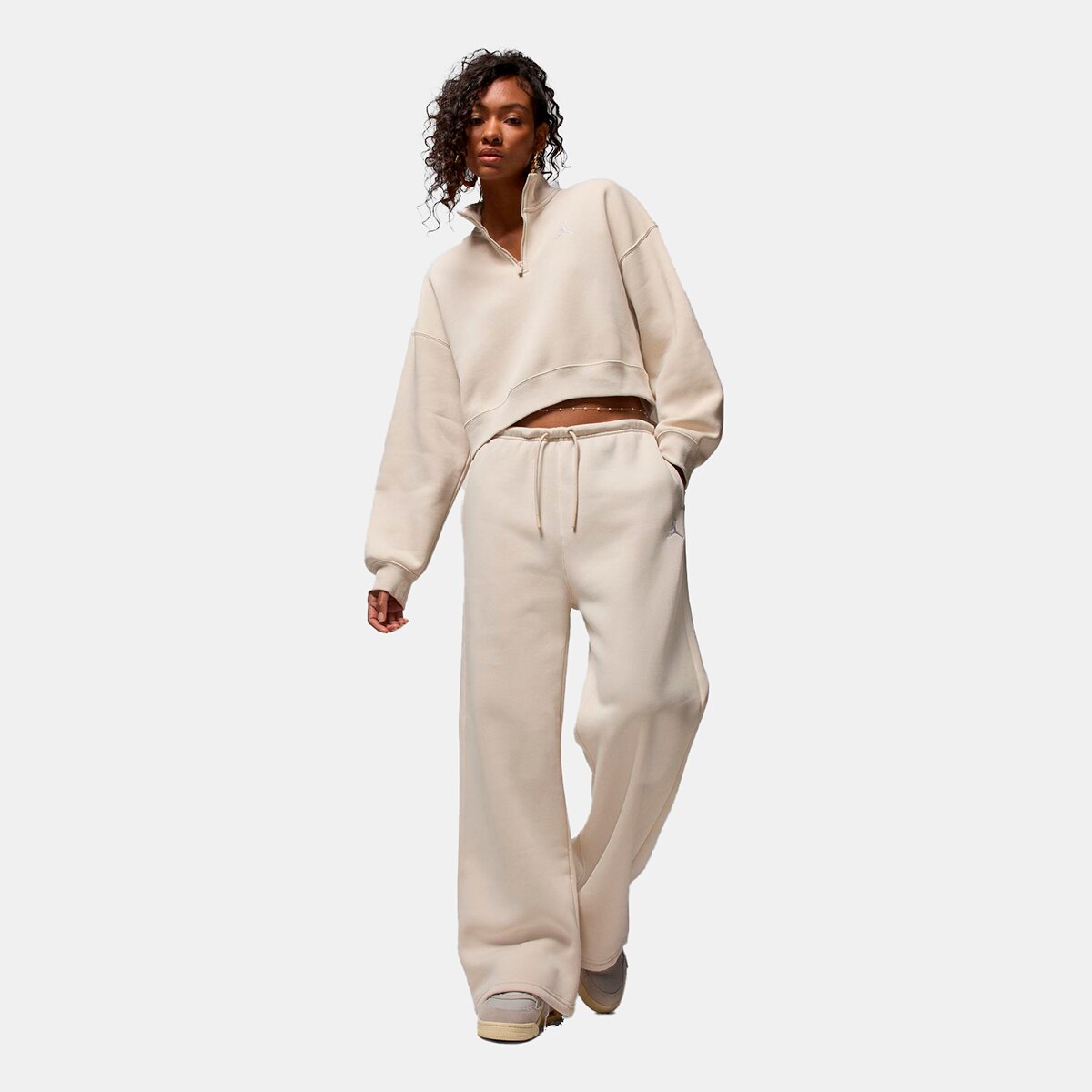 Calças de Mulher Brooklyn Fleece Branco-4