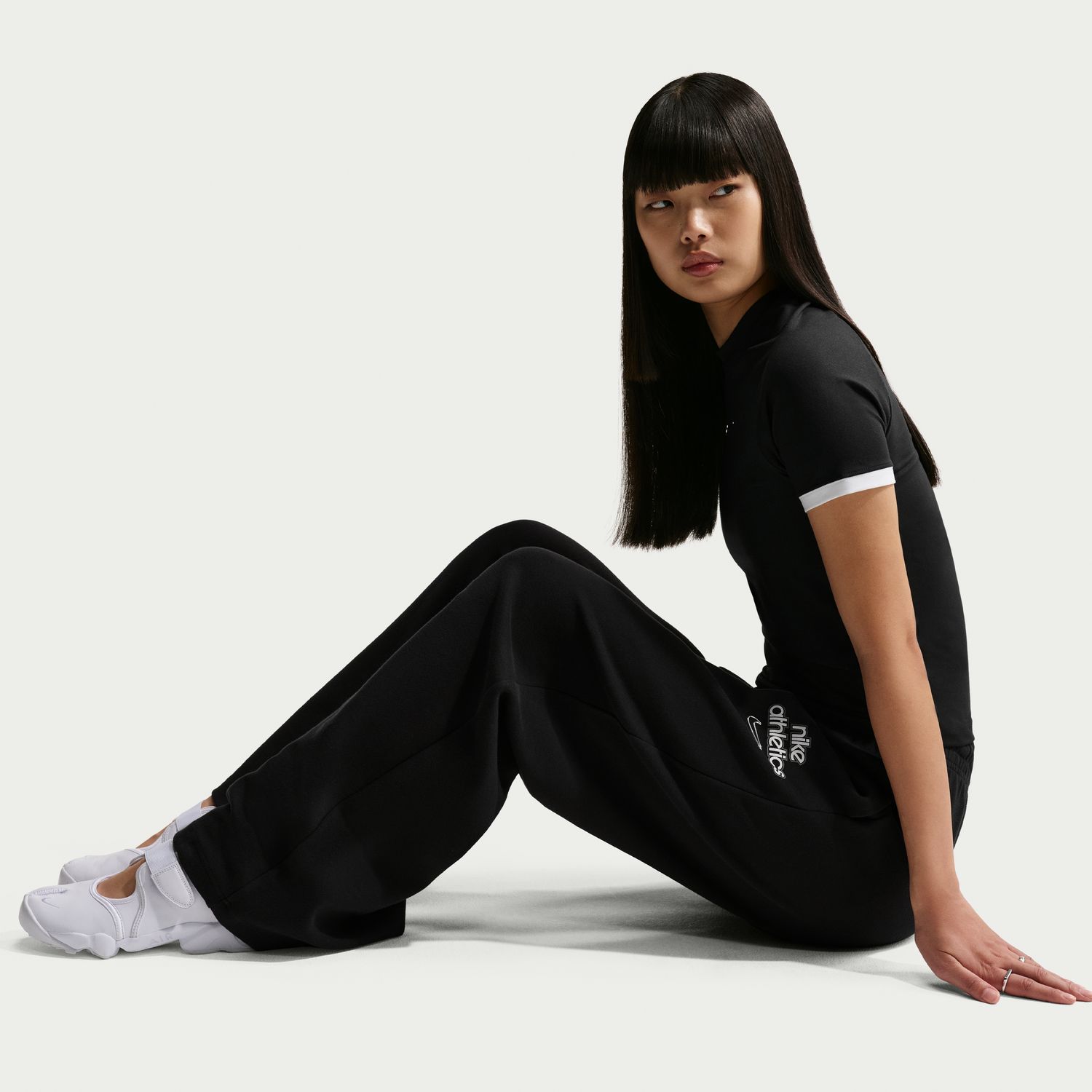 Calças de Mulher Sportswear Phoenix Fleece Preto-5