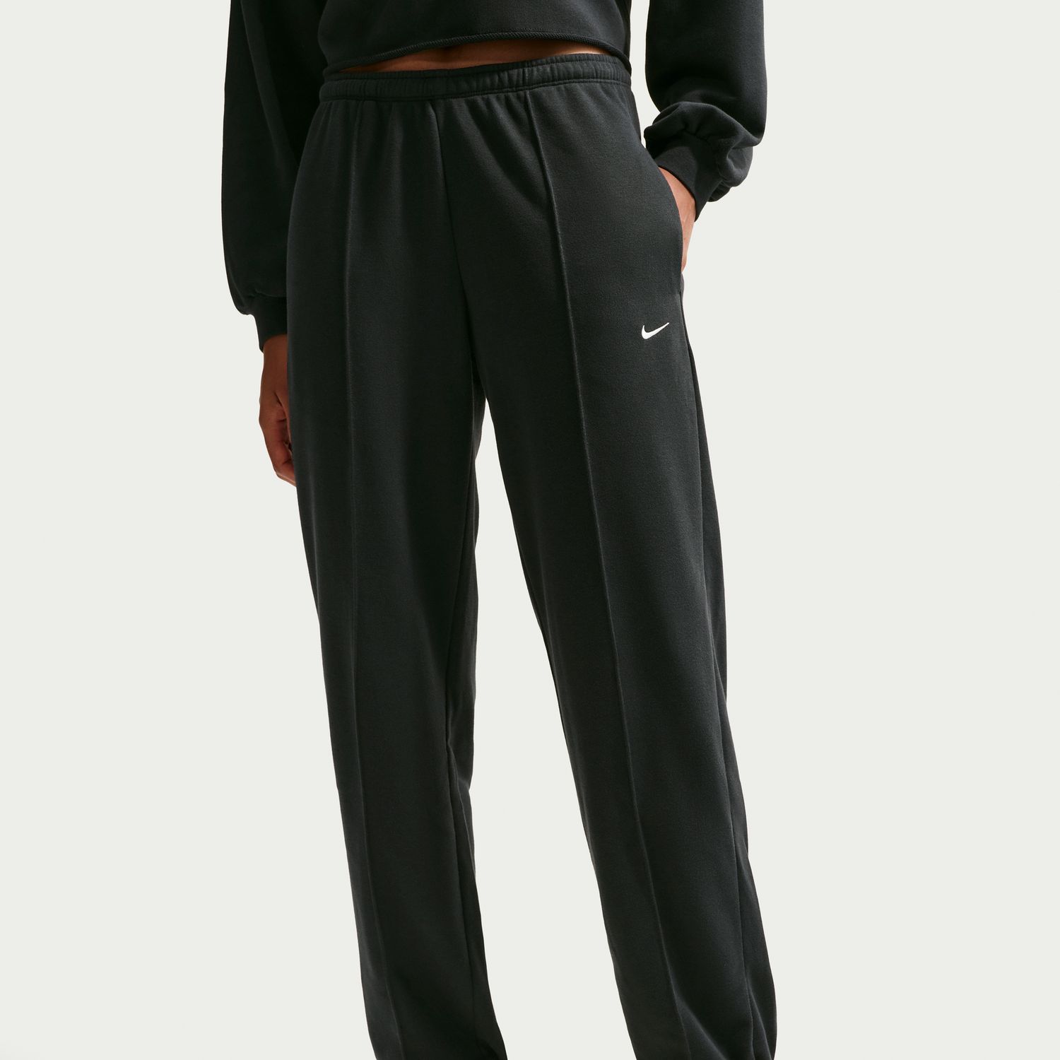 Calças de Mulher Sportswear Chill Terry Preto-3