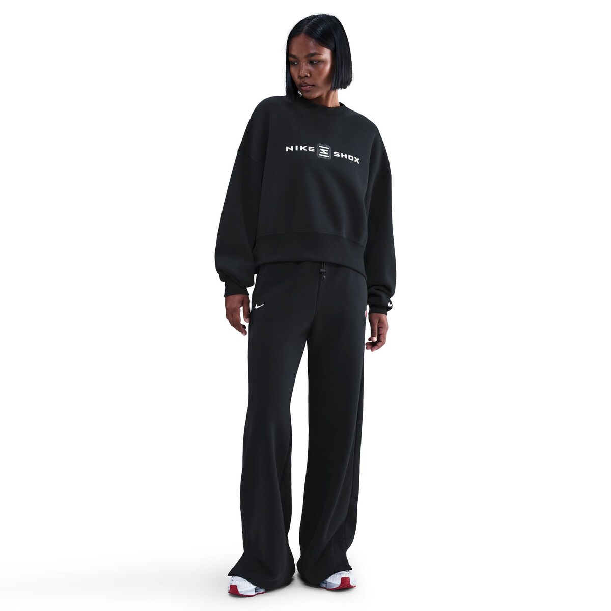 Calças de Mulher Shox Phoenix Fleece Preto-3