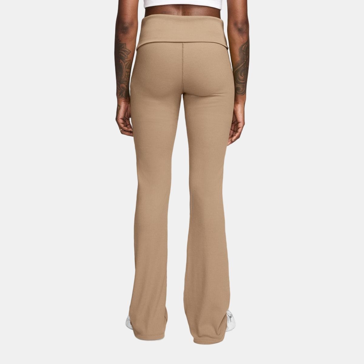 Calças Casual de Mulher W NSW CHILL KNIT RIB Pant Castanho-2