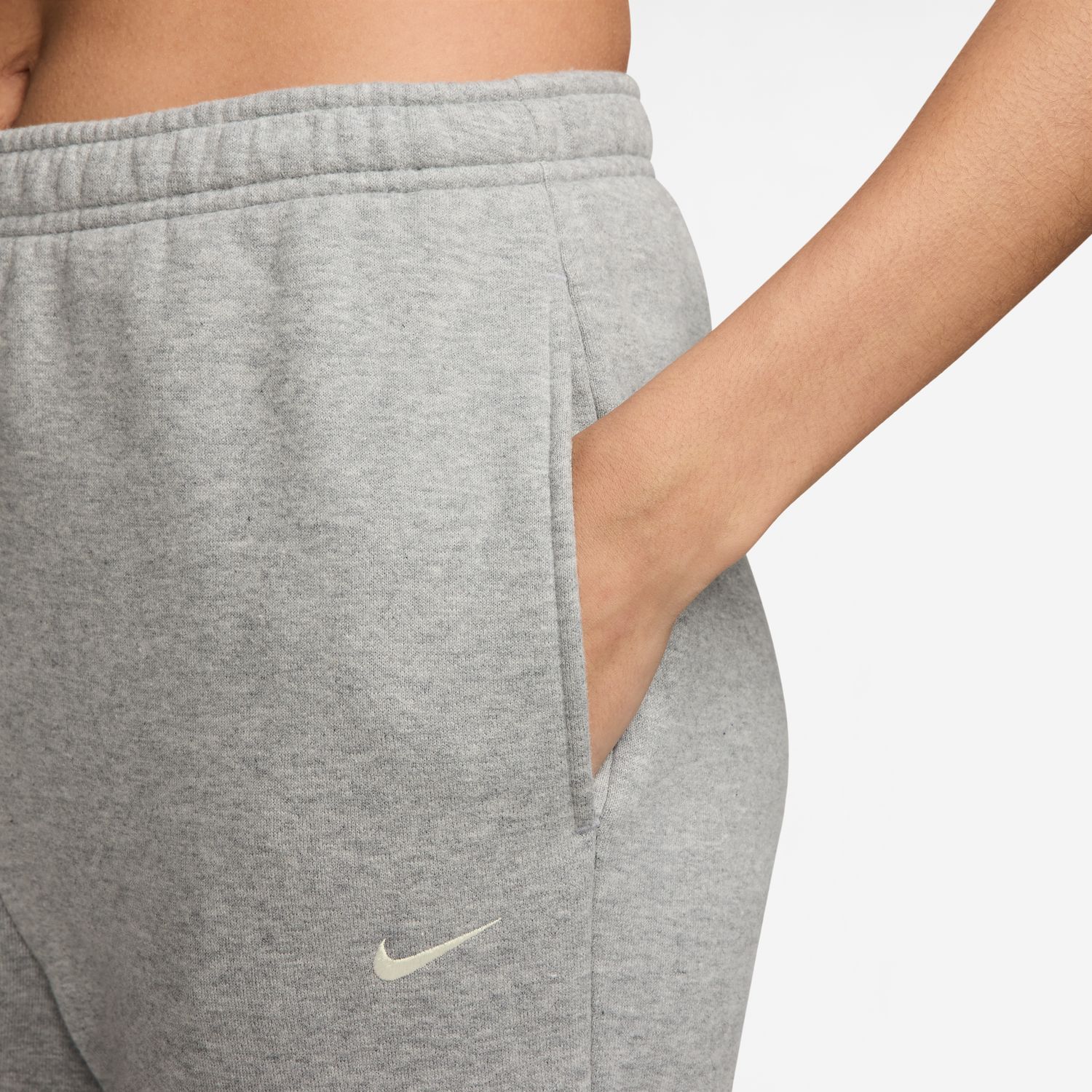 Calças Casual de Mulher W NK STDO FLC MR STD Jogger Preto-3