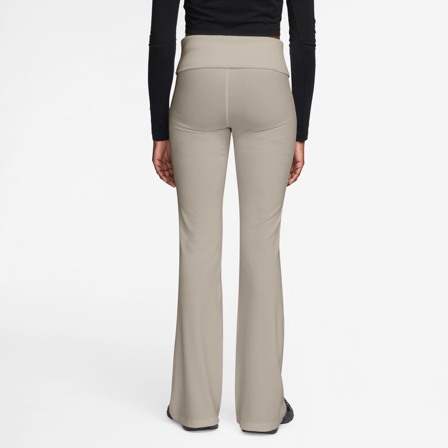 Calças de Mulher W Nsw Chill Knit Rib Pant Castanho-2