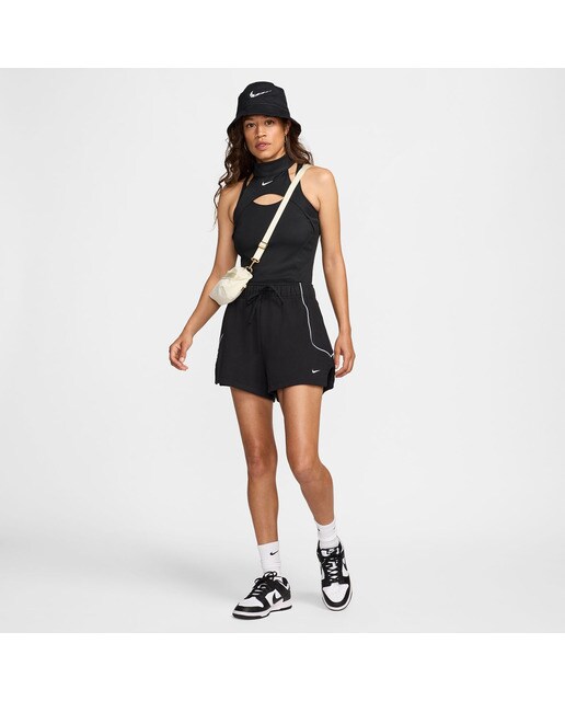 Calções de Mulher Sportswear Preto-6