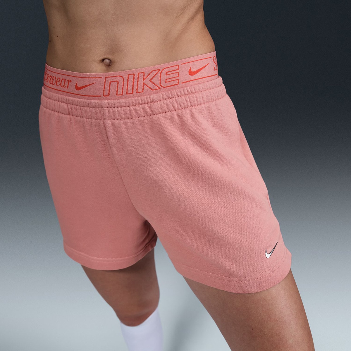 Calções de Mulher Chill Terry French Terry 4'' Vermelho-5