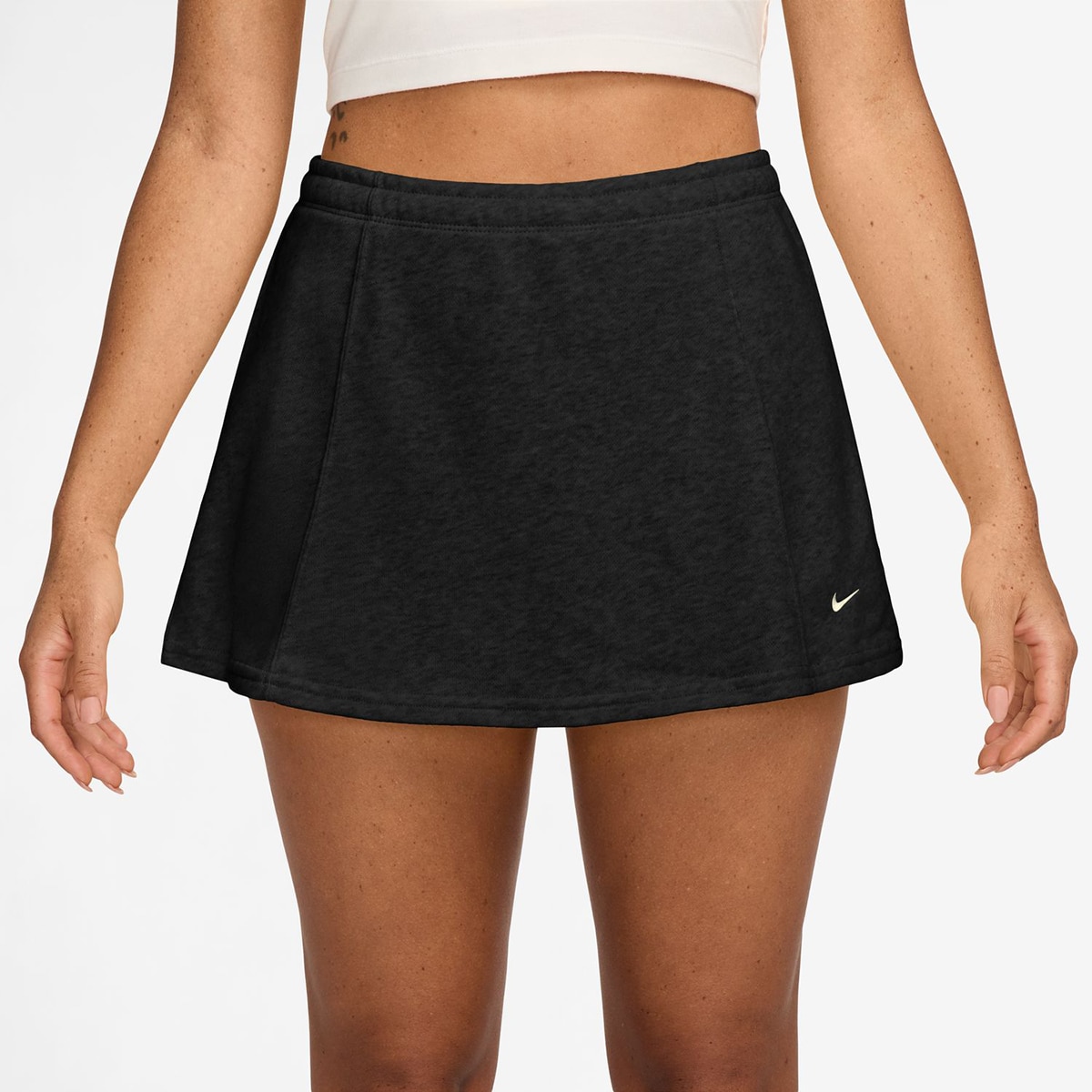 Saia de Mulher Sportswear Chill Terry Preto-1
