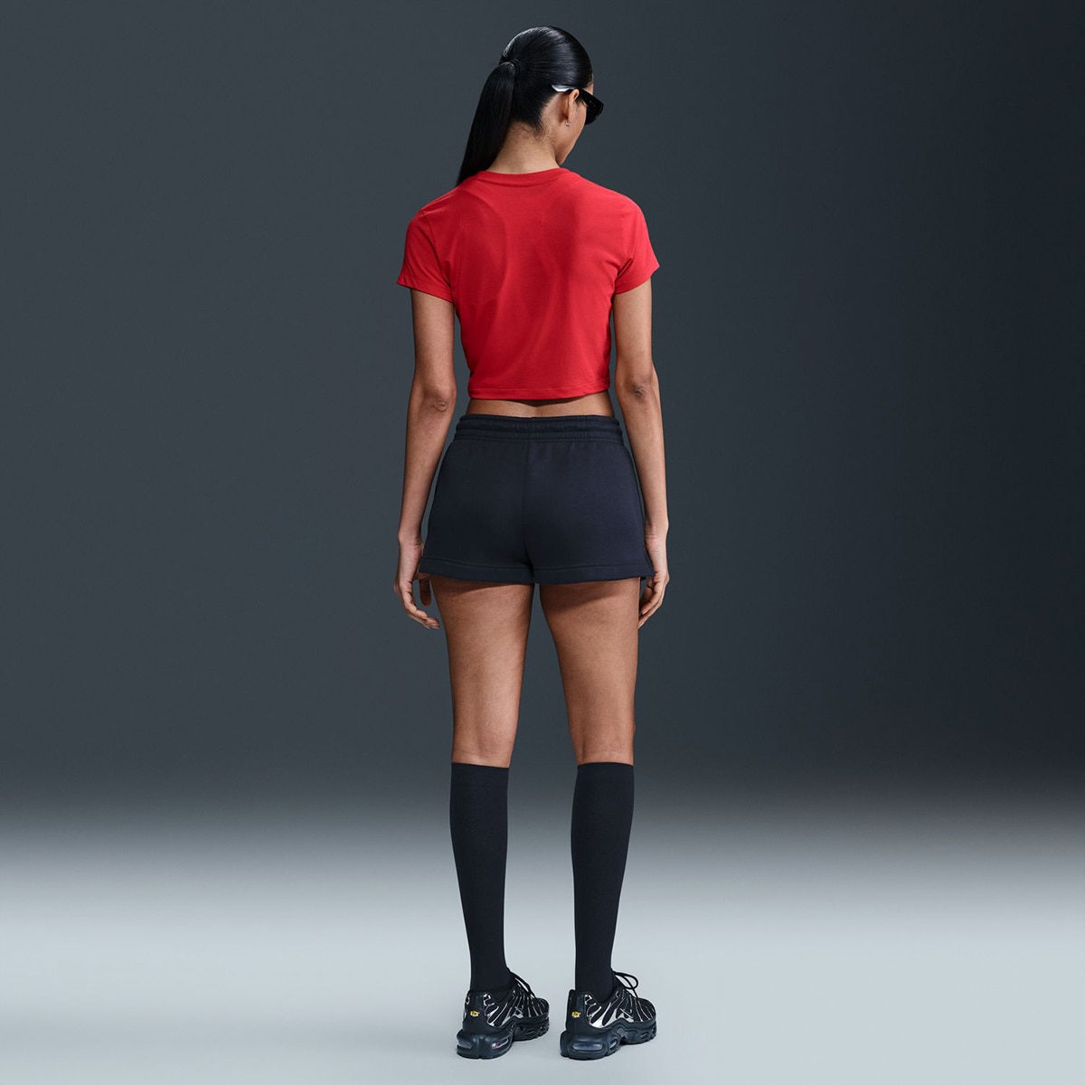 Calções de Mulher Sportswear Phoenix Fleece Preto-2