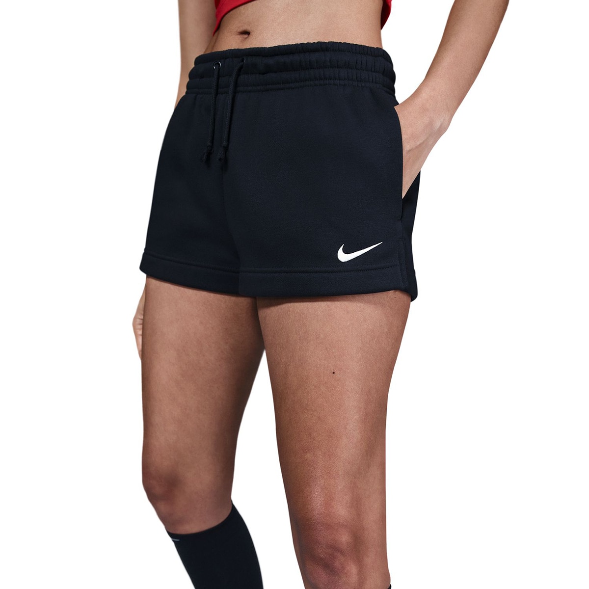Calções de Mulher Sportswear Phoenix Fleece Preto-3