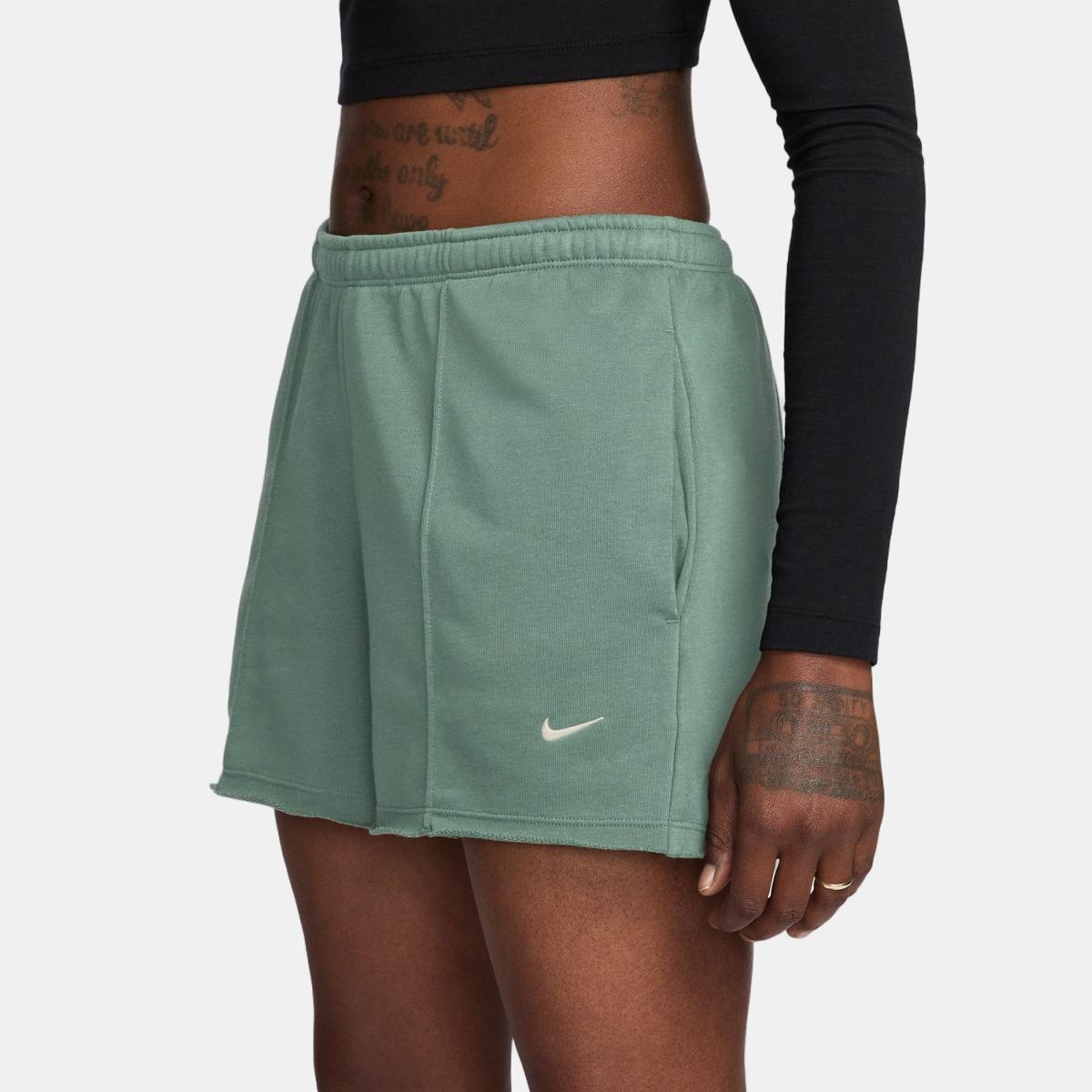 Calções de Mulher Sportswear Chill Terry Short Verde-3