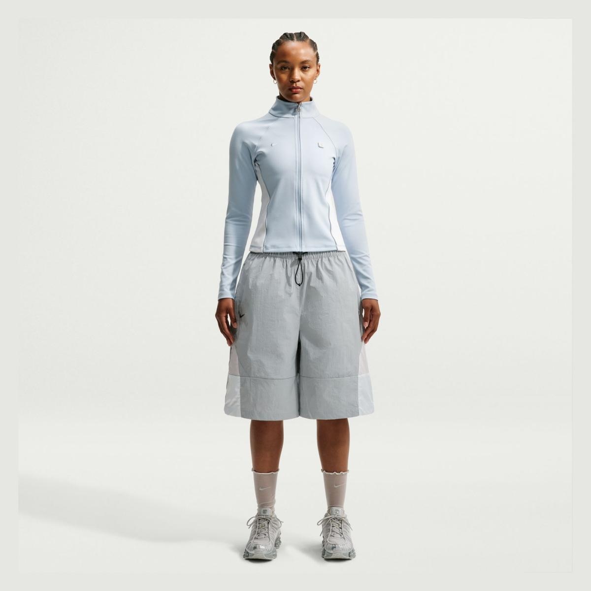Calções de Mulher Shox Woven Short Cinzento-3