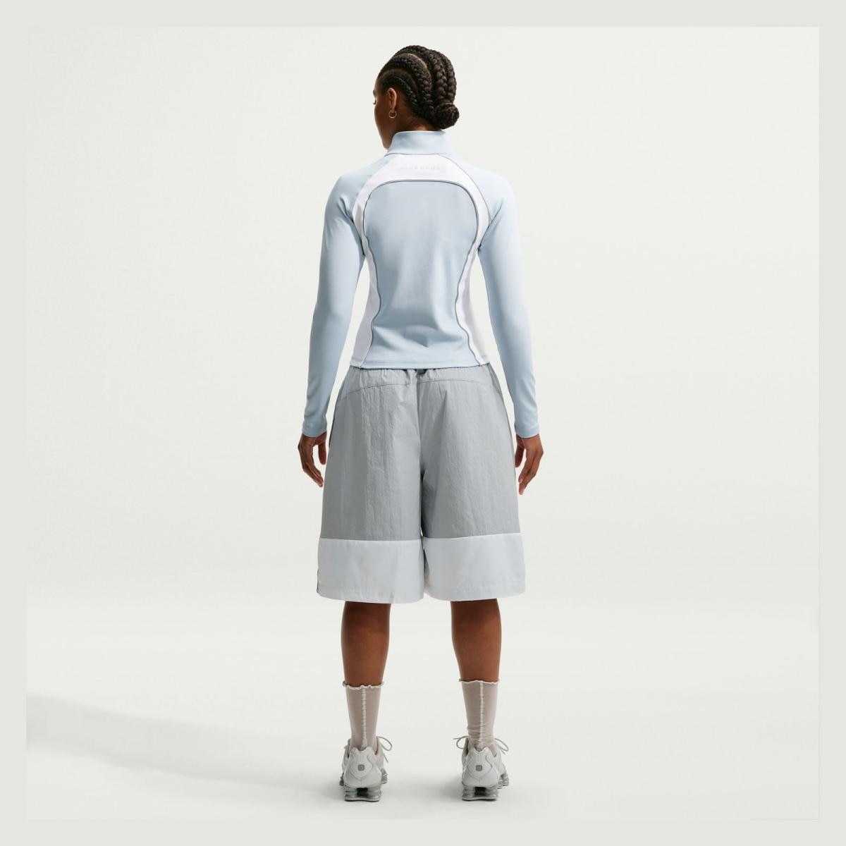 Calções de Mulher Shox Woven Short Cinzento-4