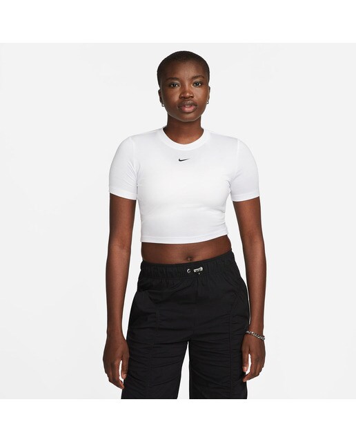 T-shirt de mulher Sportswear Essential Nike Branco-1