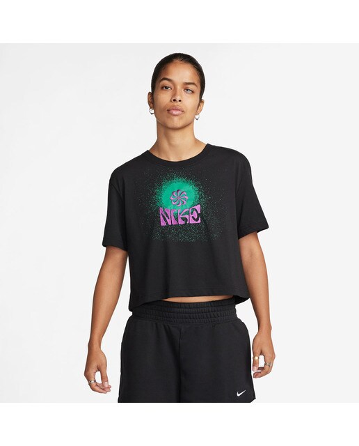 T-shirt de mulher Sportswear Nike Preto-1